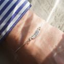 Silver Feather Bracelet