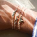 Silver Feather Bracelet