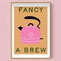 East End Prints Fancy a Brew Kettle A3 Print