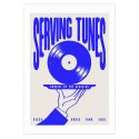 East End Prints Serving Tunes A3 Print
