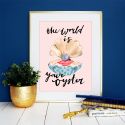 Eleanor Bowmer The World Is Your Oyster A4 Print