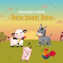 Legami Erasable Pen Set Sweet Farm 