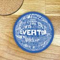 Round Everton Blue Coaster