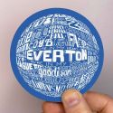 Round Everton Blue Coaster