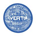 Round Everton Blue Coaster