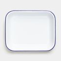 Falcon Enamelware 5 Piece Bake Set - White with Blue rim