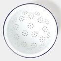 Falcon Enamelware 6 Piece Prep Set - White with Blue rim