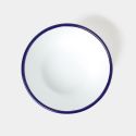 Falcon Enamelware 6 Piece Prep Set - White with Blue rim