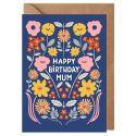 Floral Mum Happy Birthday Card