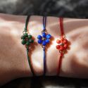 Flower Friendship Band - Navy
