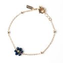 Flower Friendship Bracelet - Navy
