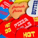 Silver Spider Sticker - French Fries