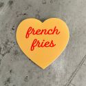 Silver Spider Sticker - French Fries