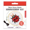 Kikkerland Mini Cross Stitch Kit - Ladybug
