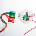Kikkerland Mini Cross Stitch Kit - Cactus