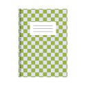 Green & Blue Checkered A5 Notebook