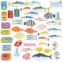 Haco Box of Stickers - Seafood