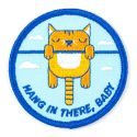 These Are Things Iron-On Patch - Hang In There, Baby