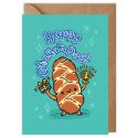 Happy Challah Days Hanukkah Card