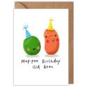 Hap-pea Birthday Old Bean Birthday Card