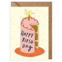 Pink Birthday Cake Birthday Card