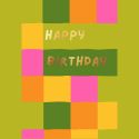 Happy Birthday Patchwork Foil Card