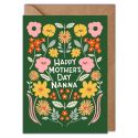 Floral Nanna Mother's Day Card