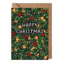Foliage Happy Christmas Card