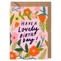 Have a Lovely Birthday Floral Birthday Card