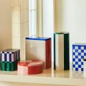 Hay Tin Container - XL - Off White, Blue & Red