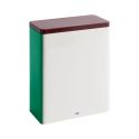 Hay Tin Container - XL - Off-White, Burgundy & Green