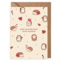 Hedge-Hugs & Kisses Valentines Card
