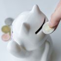 Helio Ferretti White Lucky Cat Money Box