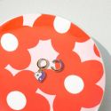 Helio Ferretti Red Flower Trinket Dish