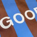 The General Classification Hello Goodbye Striped Tote Bag - Blue & Brown