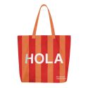 The General Classification Hola Tote Bag - Orange & Red Stripe