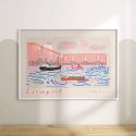 Holly Francesca Royal Albert Dock A3 Print
