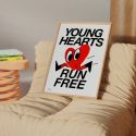 Young Hearts Run Free A3 Print