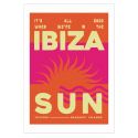 East End Prints Ibiza Sun A3 Print