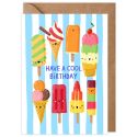Ice Creams Cool Birthday Card