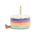 Jellycat Amuseables Rainbow Birthday Cake Medium