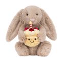 Jellycat Bashful Beige Bunny 'Birthday'