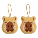 Kikkerland Set of 2 Scrub Sponges - Capybara