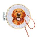 Kikkerland Mini Cross Stitch Kit - Dog
