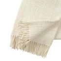 Klippan Twist Lambswool Throw, Ivory Eco 