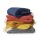 Klippan Chevron Lambswool Throw, Yellow