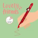 Legami Lovely Friends Gel Pen Ladybug (Red)