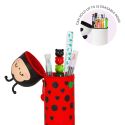 Legami Silicone Zip Pencil Case Ladybug
