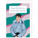 Lily Allen (North) West End Girl Birthday Card