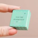 Lisa Angel Tiny Matchbox -  'Purrfect' Ceramic Cat 